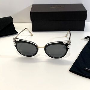 DOLCE & GABBANA Sunglasses Black Cat Eye